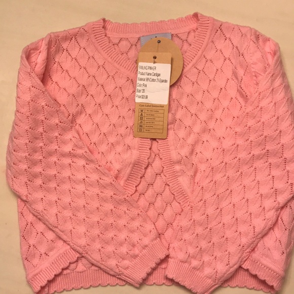 smiling pinker Other - Pink cardigan with one button